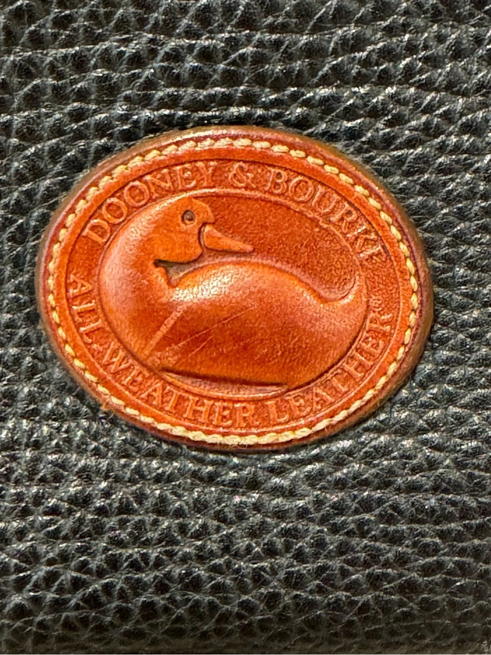 Dooney and Bourke Vintage Black Leather Crossbody Shoulder Bag Made in USA - Picture 3 of 16